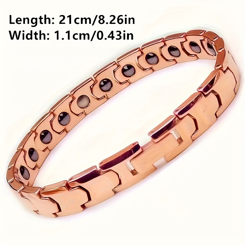 Titanium Stainless Steel Couple's Bracelet Interlocking Link